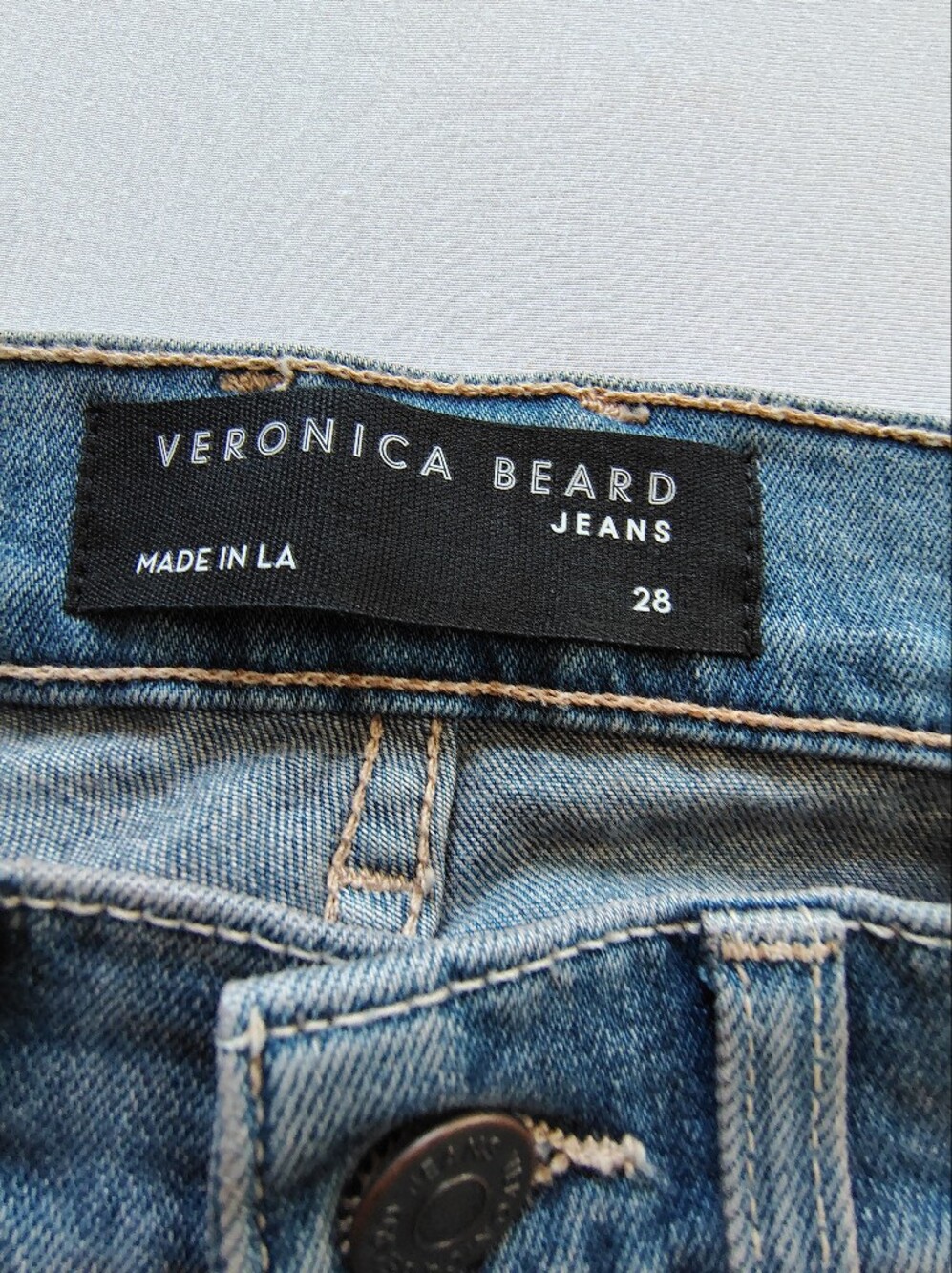 Women’s Blue Flared Jeans - Picture 8 of 12